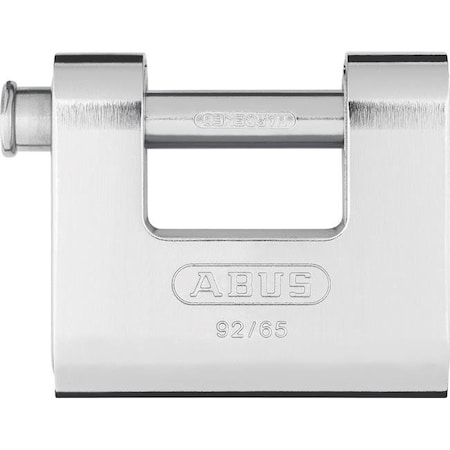 Abus ABUS 92 by 65 B KD All Weather Solid Brass with Steel Jacket Monoblock Keyed Different Padlock 82955